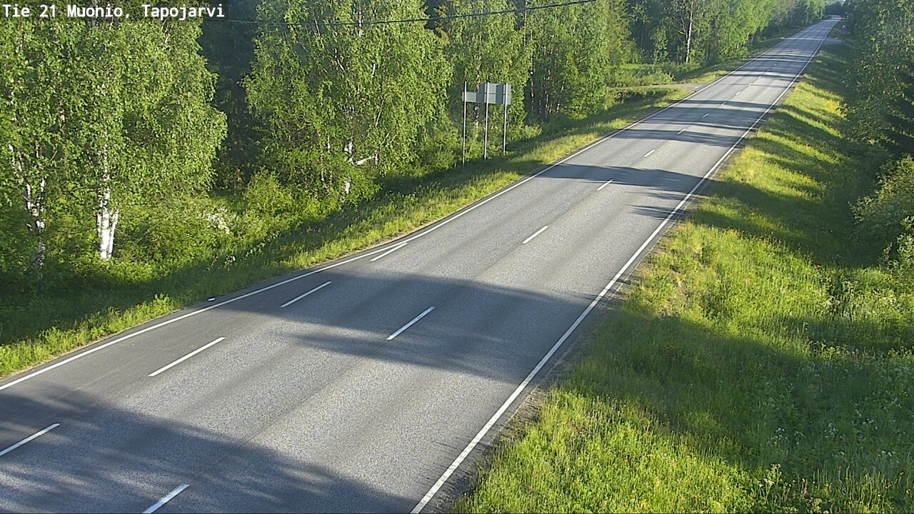 Kelikamerat Kuva Tie 21 Muonio, Tapojärvi, Muonio, Lappi