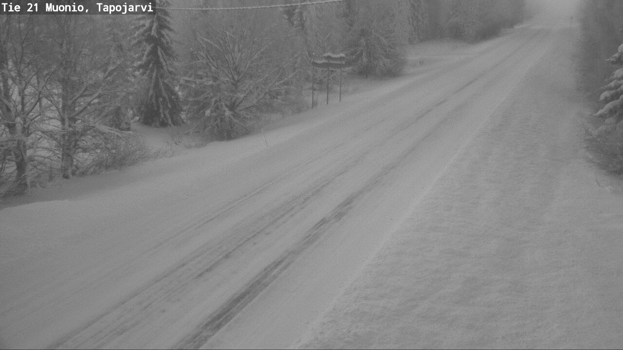 Weather Camera Image Road 21 Muonio, Tapojärvi, Muonio, Lappi