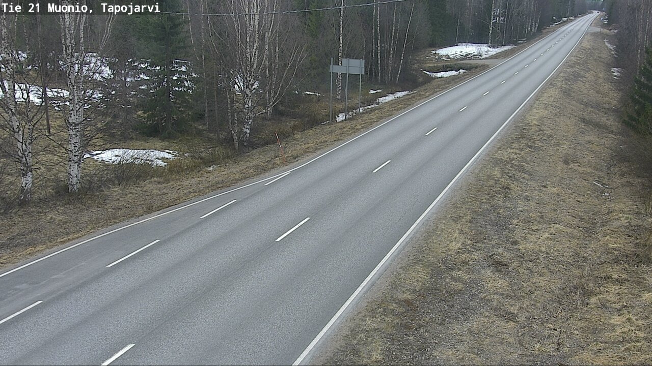 Weather Camera Image Road 21 Muonio, Tapojärvi, Muonio, Lappi