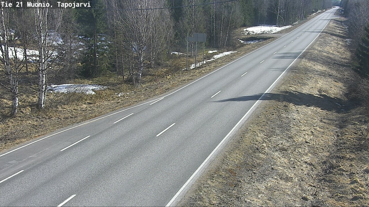 Weather Camera Image Väg 21 Muonio, Tapojärvi, Muonio, Lappi