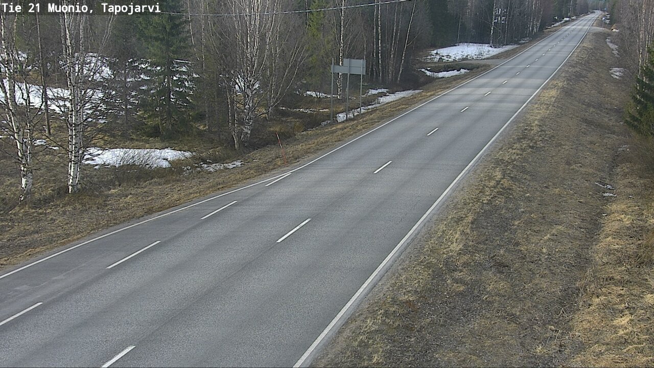 Weather Camera Image Väg 21 Muonio, Tapojärvi, Muonio, Lappi