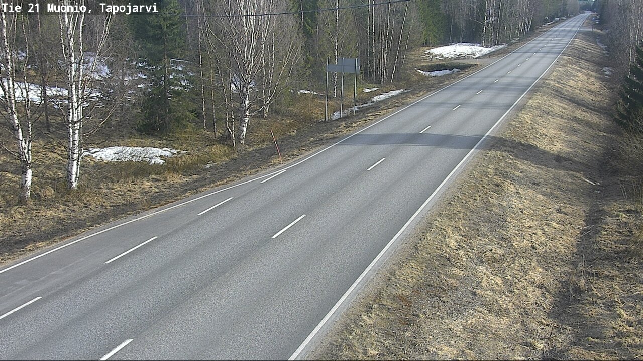 Weather Camera Image Väg 21 Muonio, Tapojärvi, Muonio, Lappi