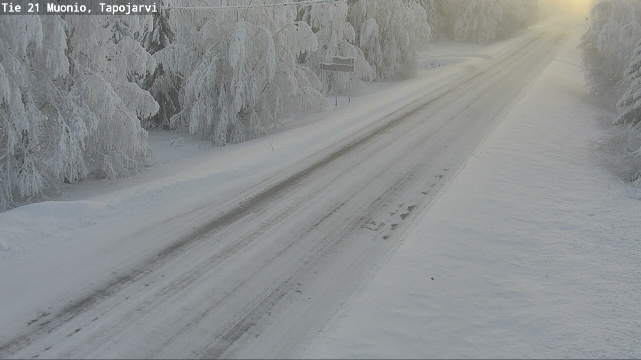 Kelikamerat Kuva Tie 21 Muonio, Tapojärvi, Muonio, Lappi