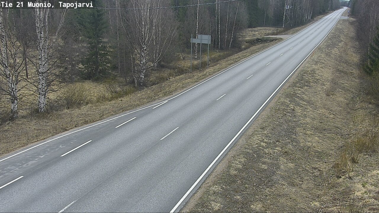 Weather Camera Image Väg 21 Muonio, Tapojärvi, Muonio, Lappi