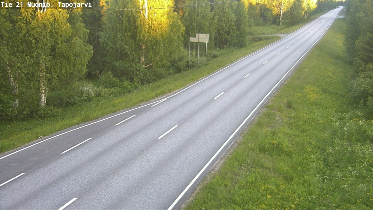 Kelikamerat Kuva Tie 21 Muonio, Tapojärvi, Muonio, Lappi