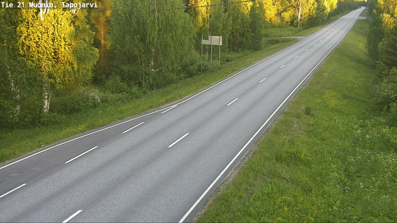 Kelikamerat Kuva Tie 21 Muonio, Tapojärvi, Muonio, Lappi