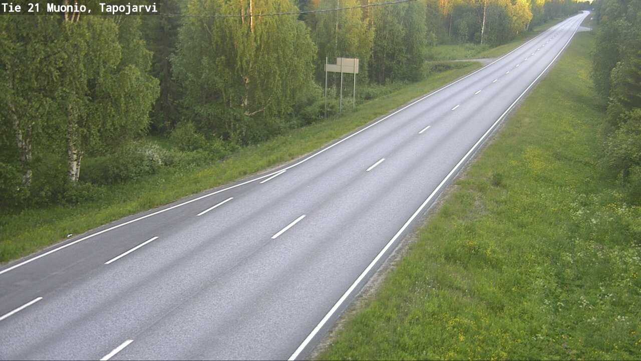 Kelikamerat Kuva Tie 21 Muonio, Tapojärvi, Muonio, Lappi