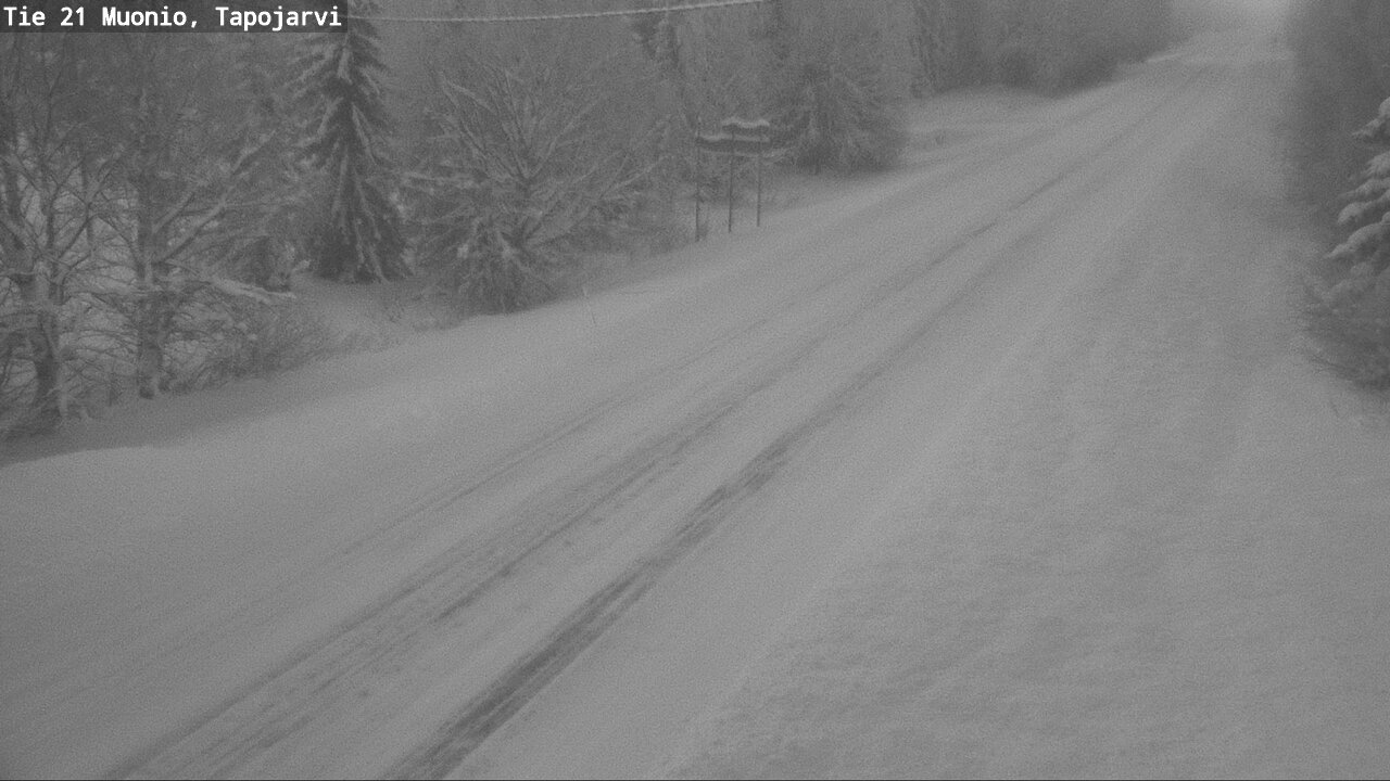 Weather Camera Image Road 21 Muonio, Tapojärvi, Muonio, Lappi