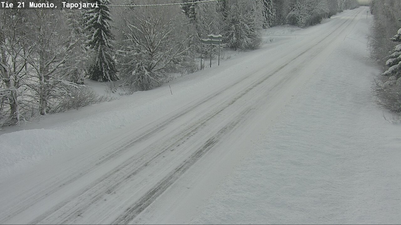 Weather Camera Image Road 21 Muonio, Tapojärvi, Muonio, Lappi