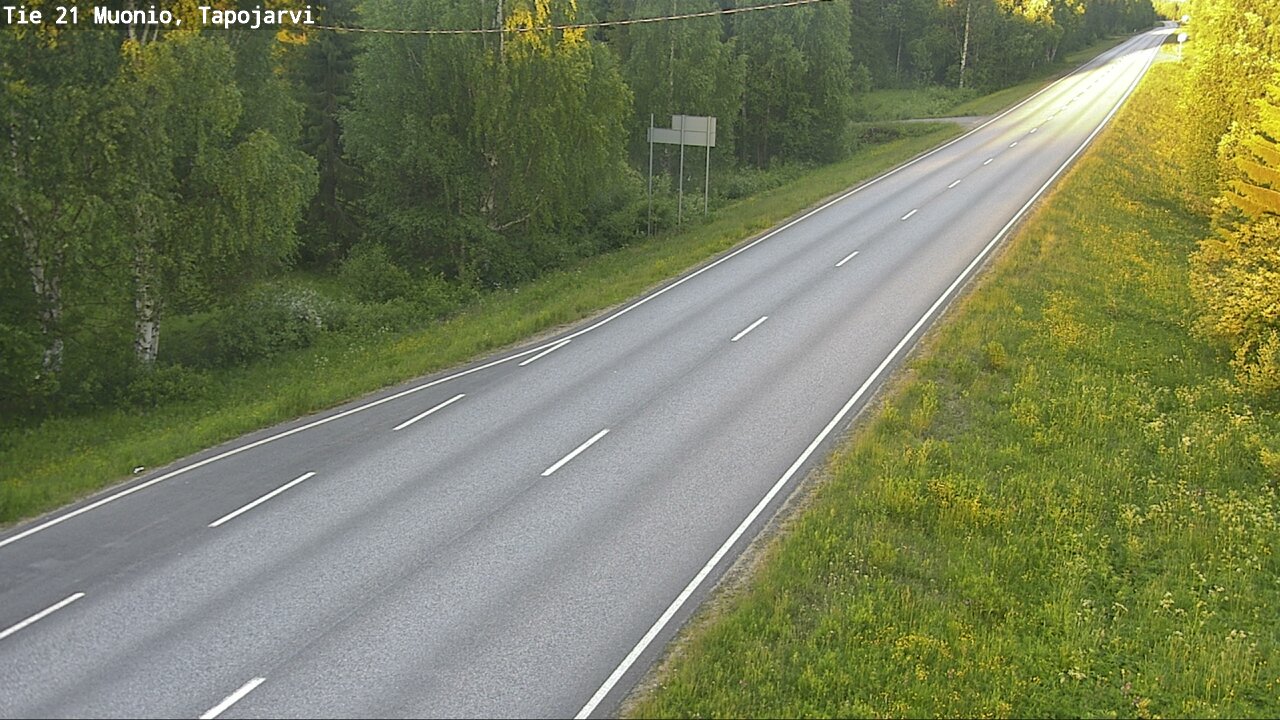 Kelikamerat Kuva Tie 21 Muonio, Tapojärvi, Muonio, Lappi