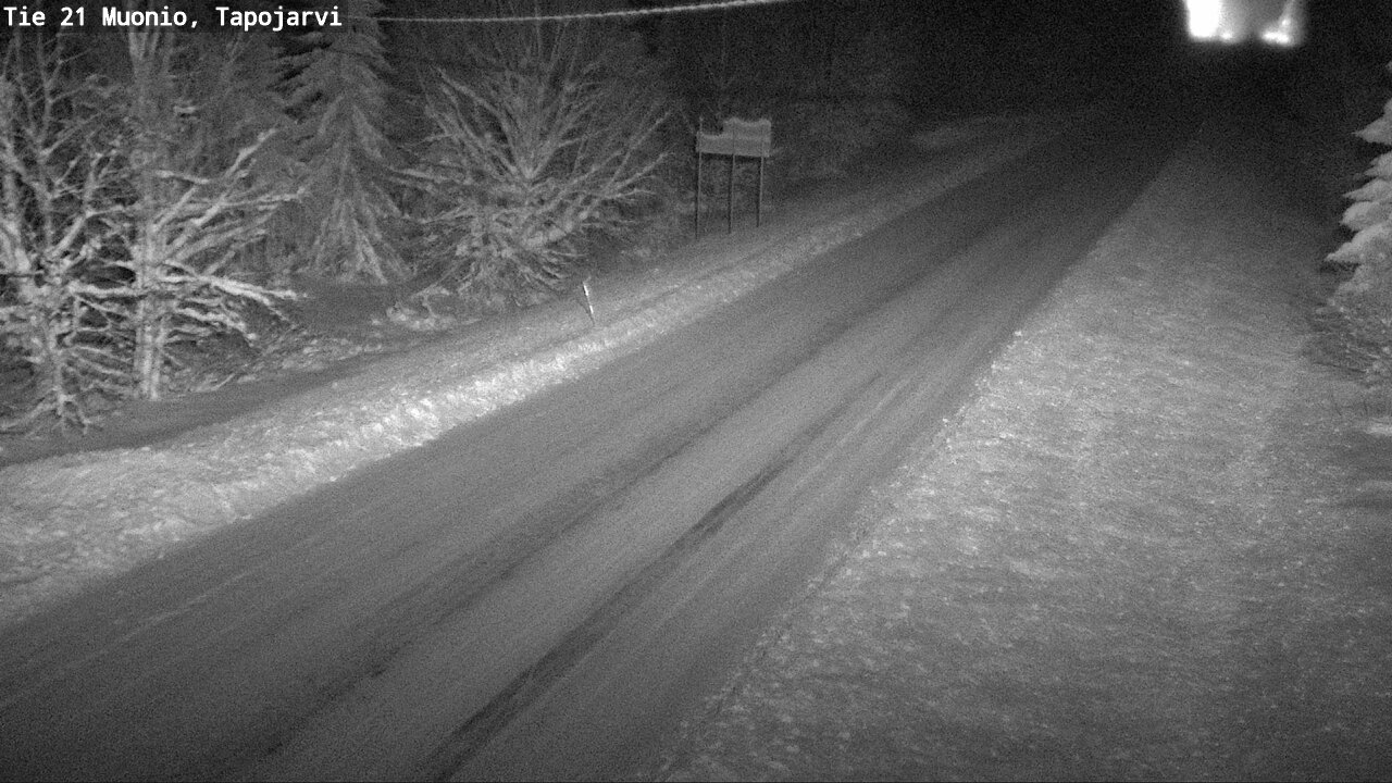 Weather Camera Image Väg 21 Muonio, Tapojärvi, Muonio, Lappi