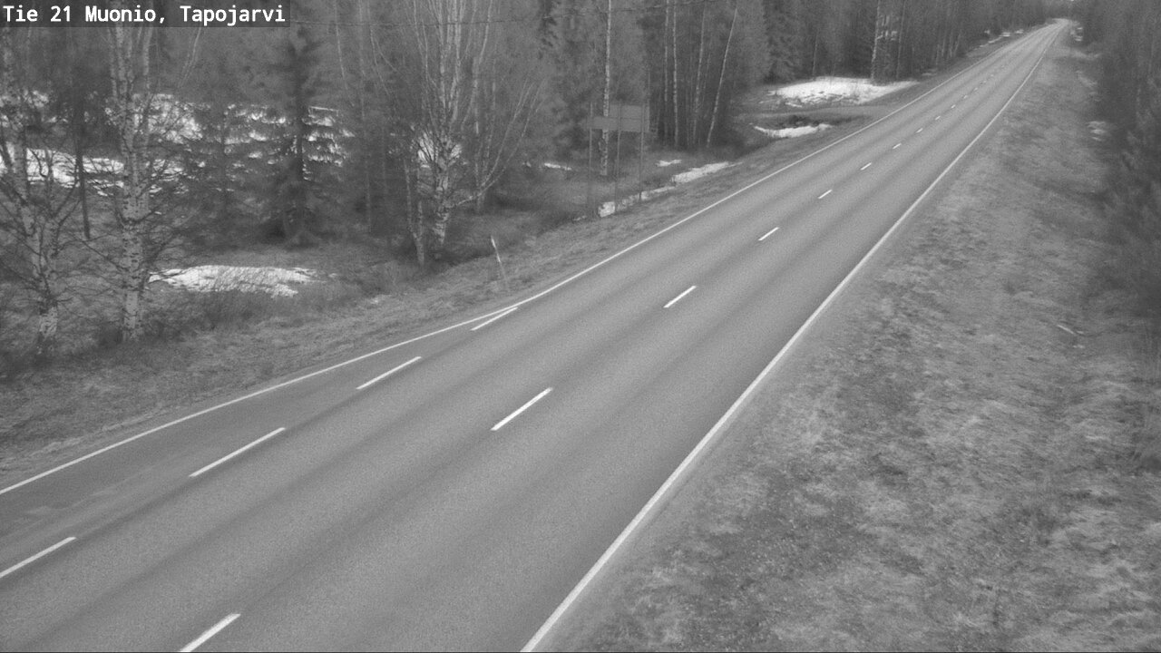 Weather Camera Image Road 21 Muonio, Tapojärvi, Muonio, Lappi
