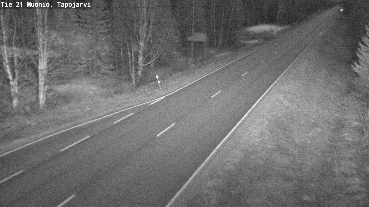 Weather Camera Image Road 21 Muonio, Tapojärvi, Muonio, Lappi