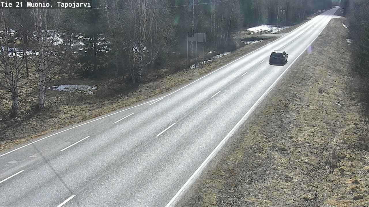 Weather Camera Image Road 21 Muonio, Tapojärvi, Muonio, Lappi