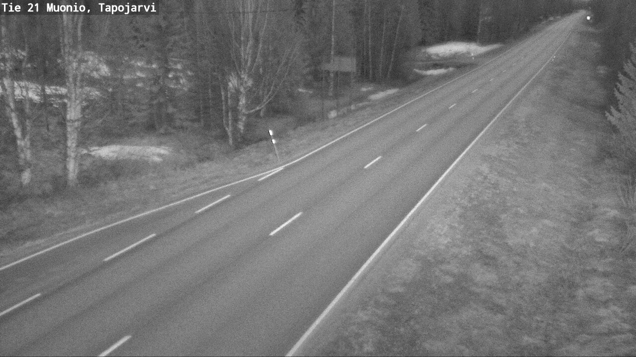 Weather Camera Image Road 21 Muonio, Tapojärvi, Muonio, Lappi