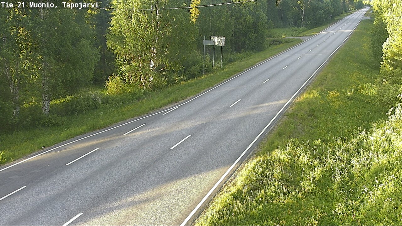 Kelikamerat Kuva Tie 21 Muonio, Tapojärvi, Muonio, Lappi