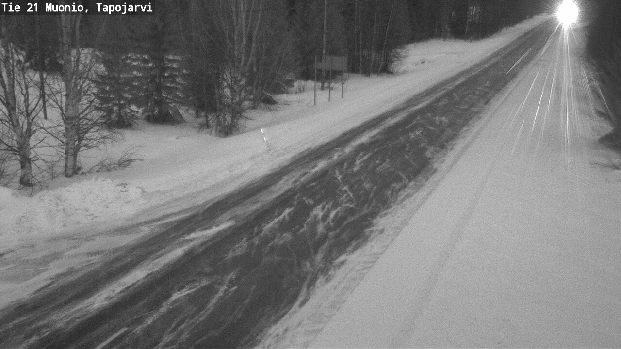 Kelikamerat Kuva Tie 21 Muonio, Tapojärvi, Muonio, Lappi