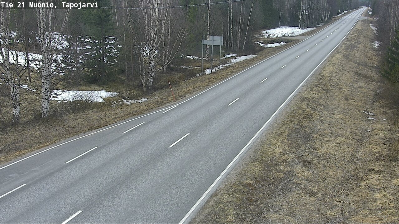 Weather Camera Image Väg 21 Muonio, Tapojärvi, Muonio, Lappi