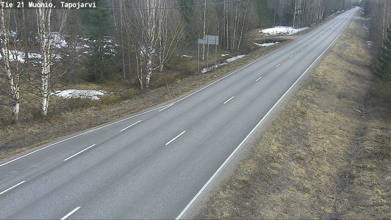 Weather Camera Image Väg 21 Muonio, Tapojärvi, Muonio, Lappi