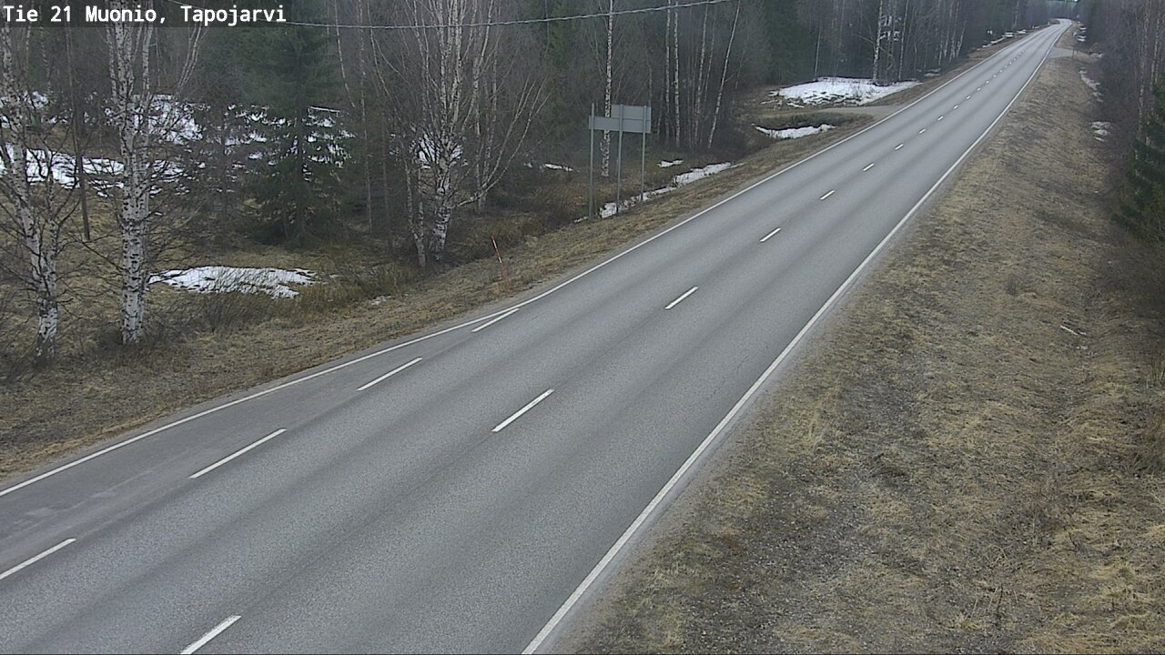 Weather Camera Image Road 21 Muonio, Tapojärvi, Muonio, Lappi