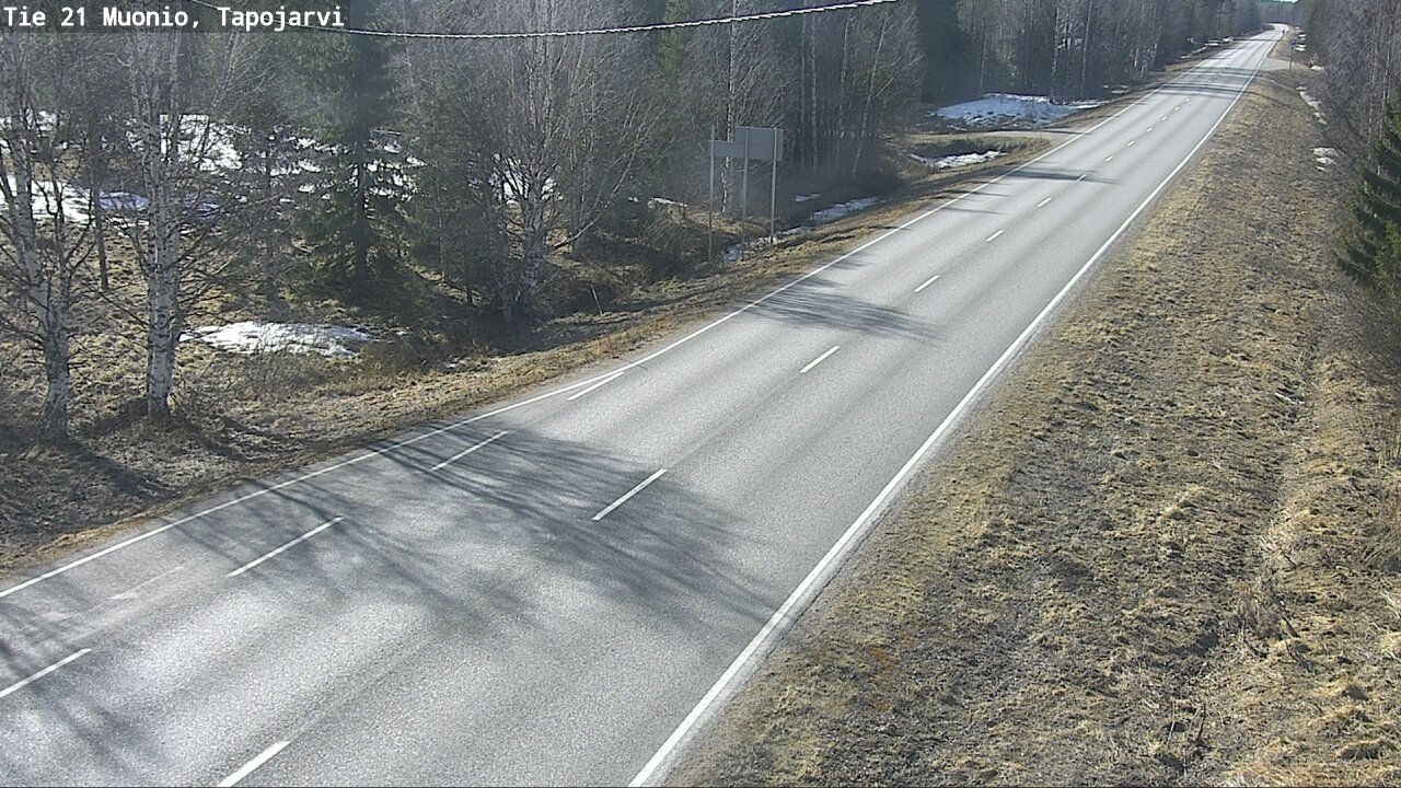 Weather Camera Image Road 21 Muonio, Tapojärvi, Muonio, Lappi