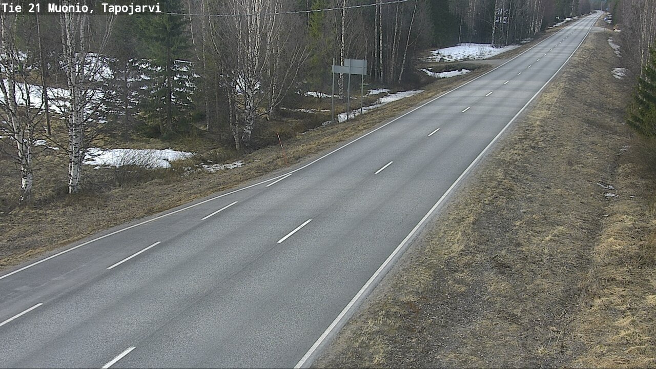 Weather Camera Image Väg 21 Muonio, Tapojärvi, Muonio, Lappi