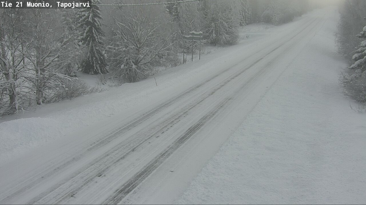 Weather Camera Image Road 21 Muonio, Tapojärvi, Muonio, Lappi