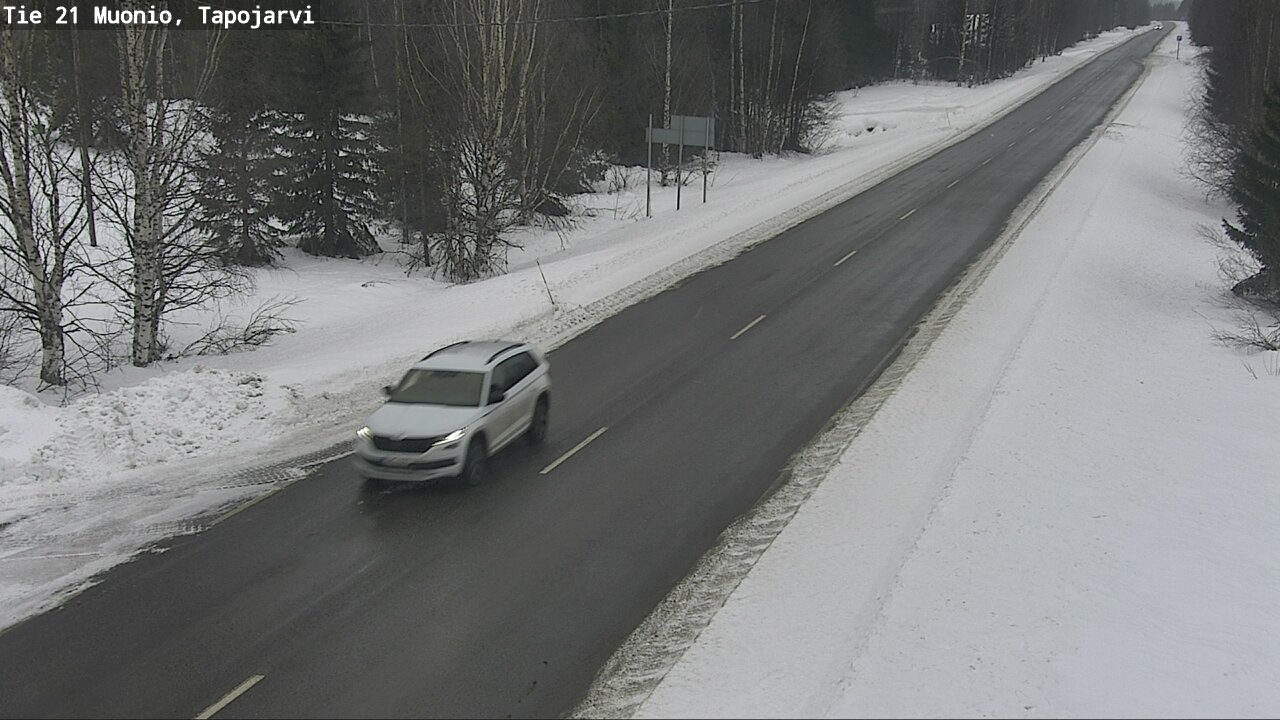 Weather Camera Image Väg 21 Muonio, Tapojärvi, Muonio, Lappi