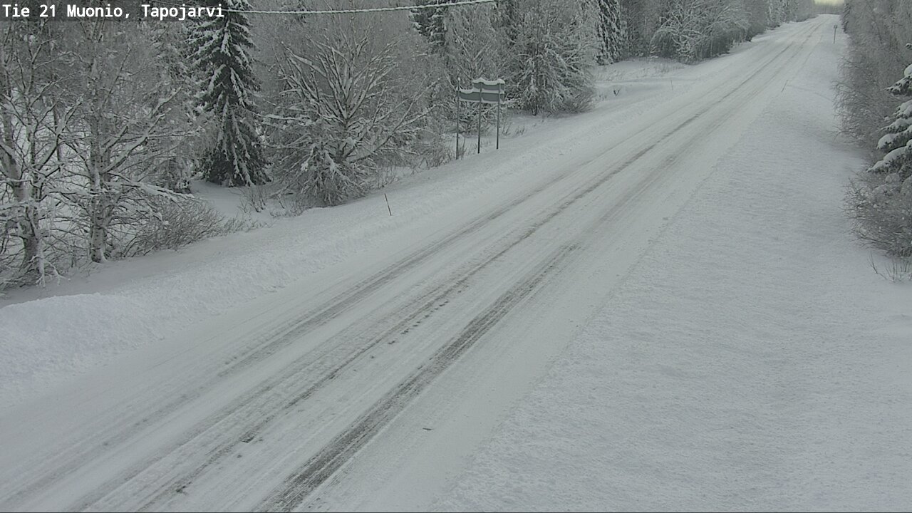 Weather Camera Image Road 21 Muonio, Tapojärvi, Muonio, Lappi