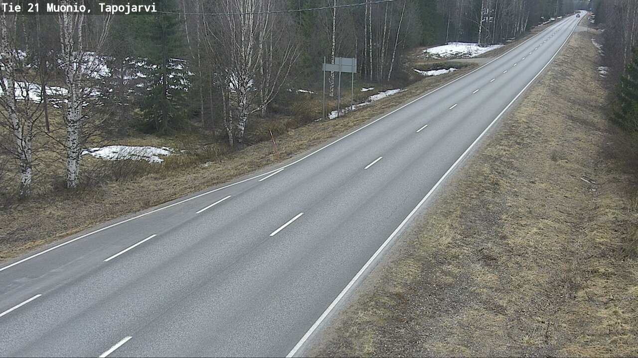 Weather Camera Image Road 21 Muonio, Tapojärvi, Muonio, Lappi