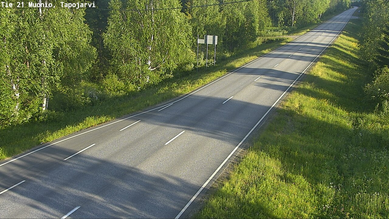Kelikamerat Kuva Tie 21 Muonio, Tapojärvi, Muonio, Lappi