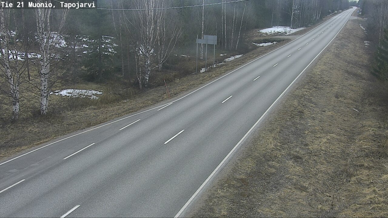 Weather Camera Image Road 21 Muonio, Tapojärvi, Muonio, Lappi