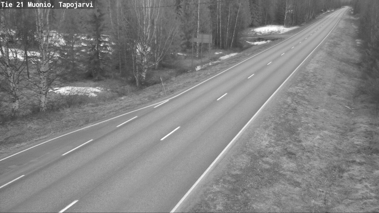 Weather Camera Image Road 21 Muonio, Tapojärvi, Muonio, Lappi