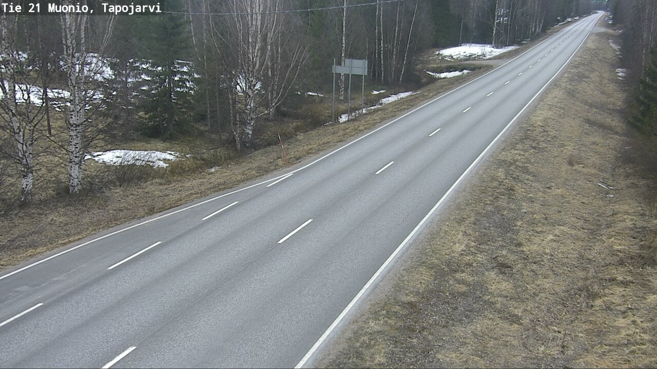 Weather Camera Image Road 21 Muonio, Tapojärvi, Muonio, Lappi