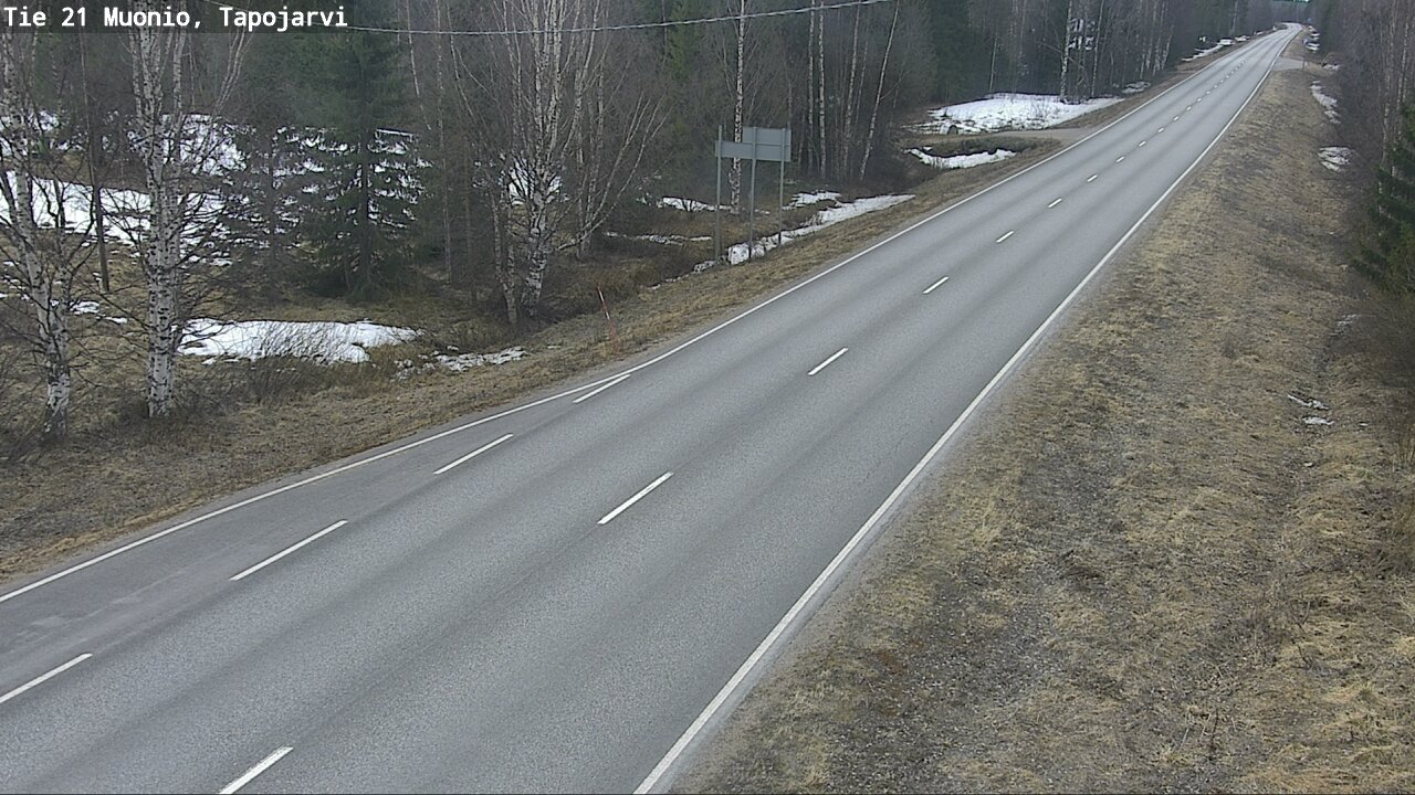 Weather Camera Image Väg 21 Muonio, Tapojärvi, Muonio, Lappi