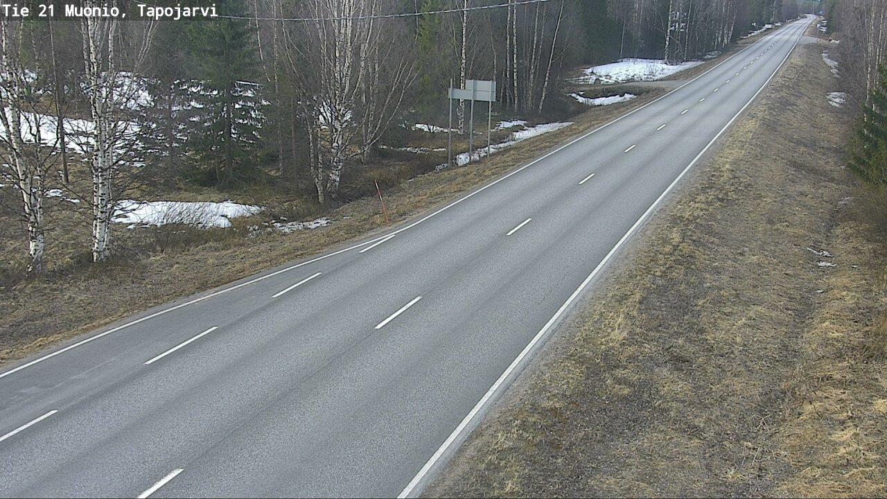 Weather Camera Image Väg 21 Muonio, Tapojärvi, Muonio, Lappi