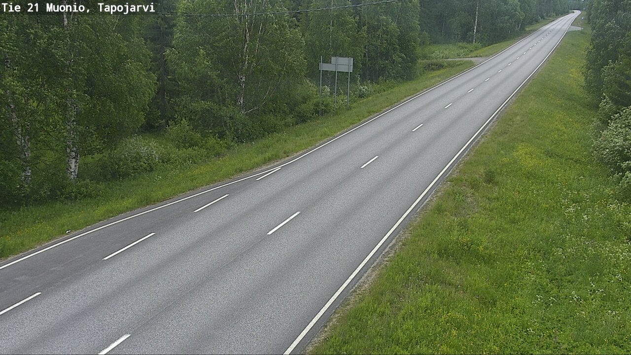 Kelikamerat Kuva Tie 21 Muonio, Tapojärvi, Muonio, Lappi