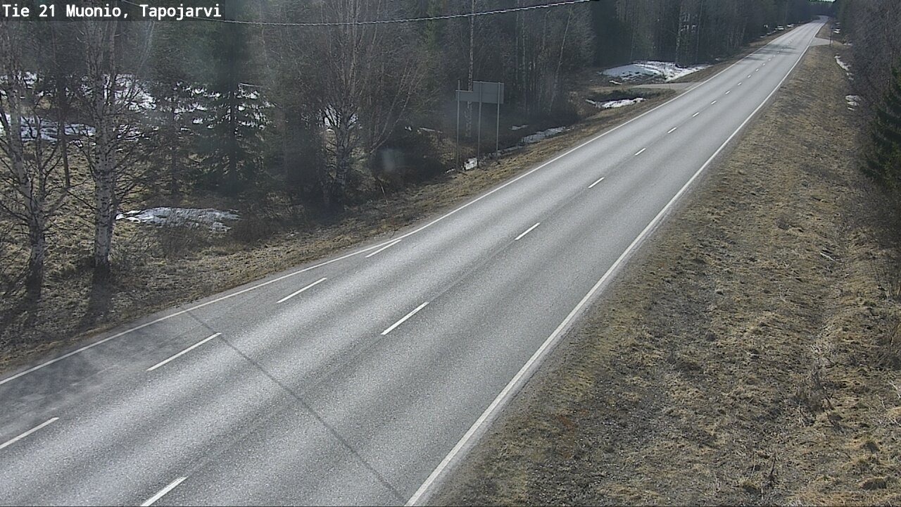 Weather Camera Image Road 21 Muonio, Tapojärvi, Muonio, Lappi