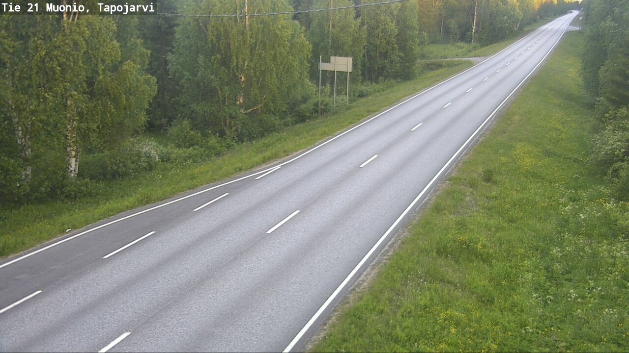 Kelikamerat Kuva Tie 21 Muonio, Tapojärvi, Muonio, Lappi
