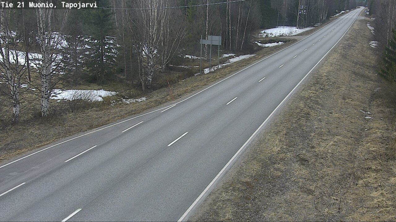 Weather Camera Image Väg 21 Muonio, Tapojärvi, Muonio, Lappi