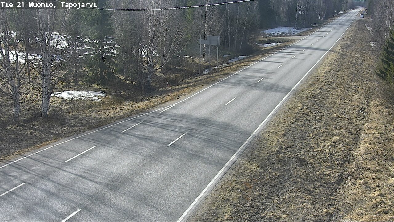 Weather Camera Image Road 21 Muonio, Tapojärvi, Muonio, Lappi