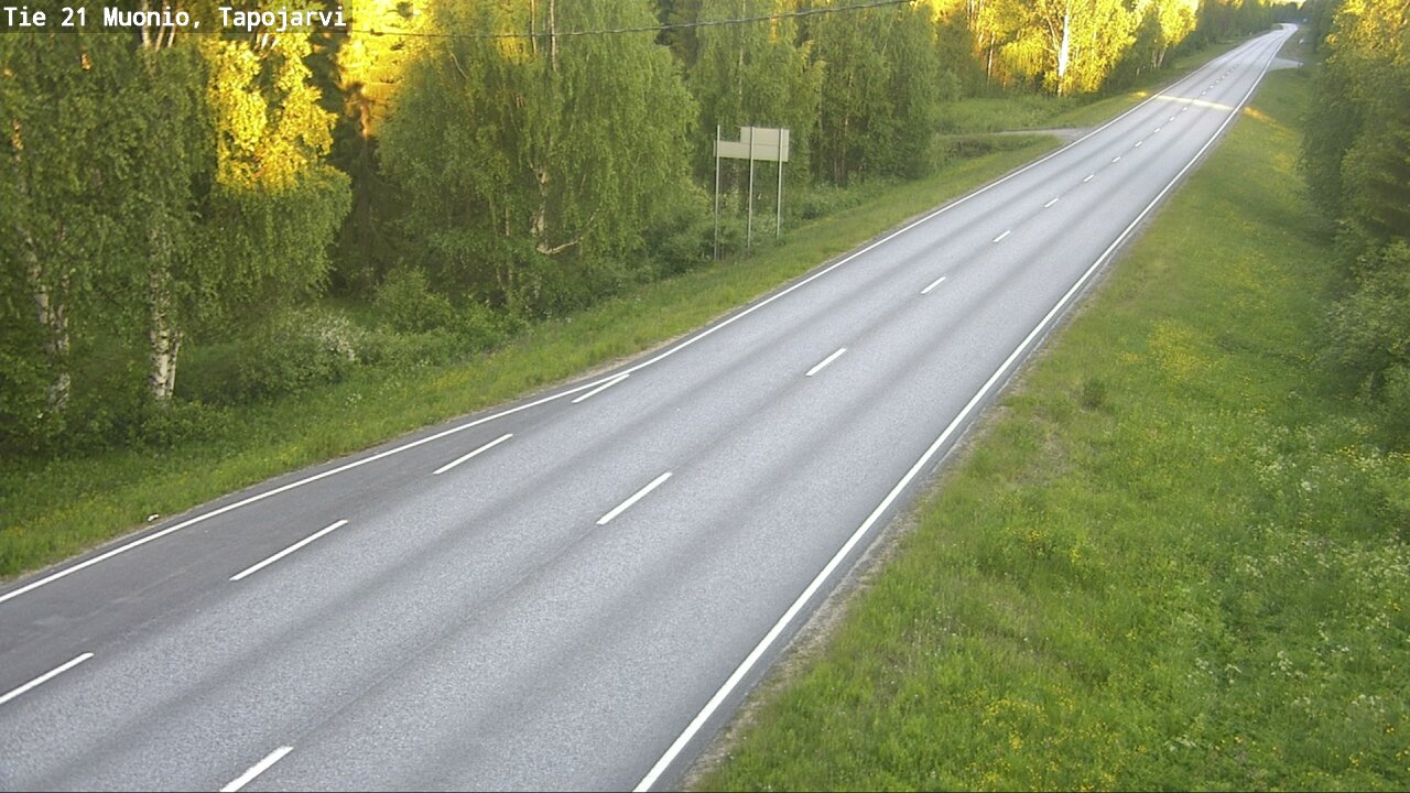 Kelikamerat Kuva Tie 21 Muonio, Tapojärvi, Muonio, Lappi