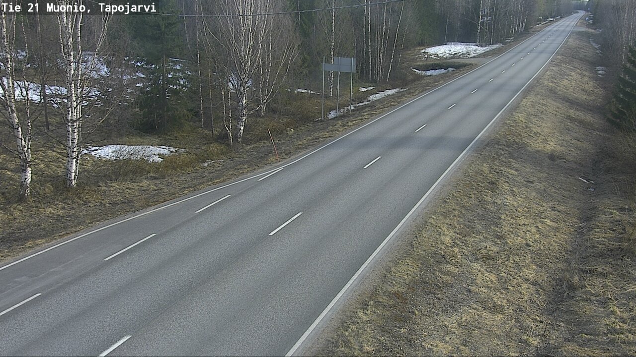 Weather Camera Image Väg 21 Muonio, Tapojärvi, Muonio, Lappi