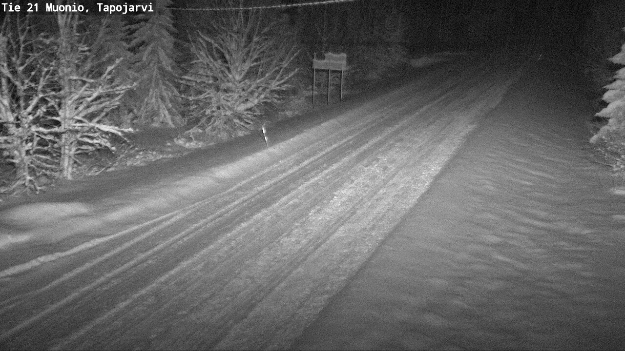 Weather Camera Image Väg 21 Muonio, Tapojärvi, Muonio, Lappi