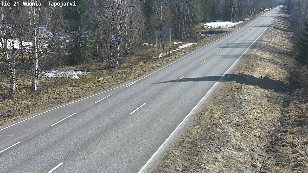 Weather Camera Image Väg 21 Muonio, Tapojärvi, Muonio, Lappi