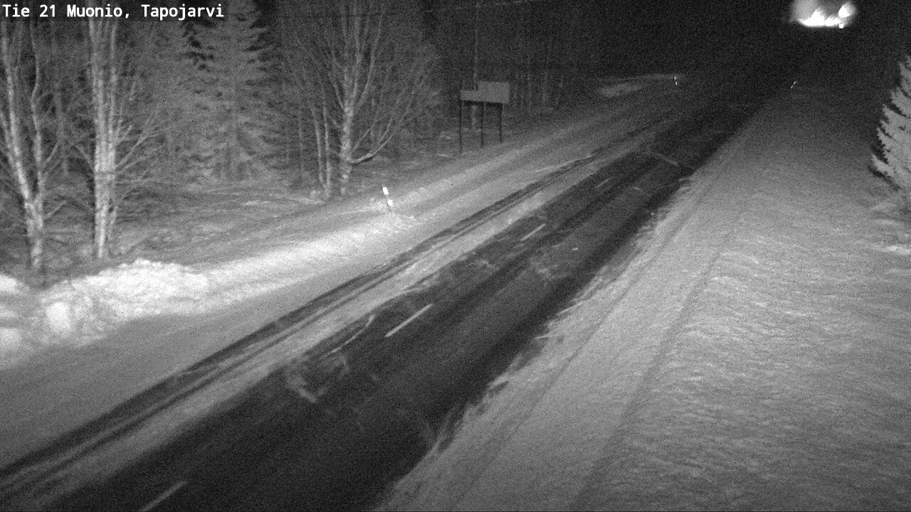 Kelikamerat Kuva Tie 21 Muonio, Tapojärvi, Muonio, Lappi