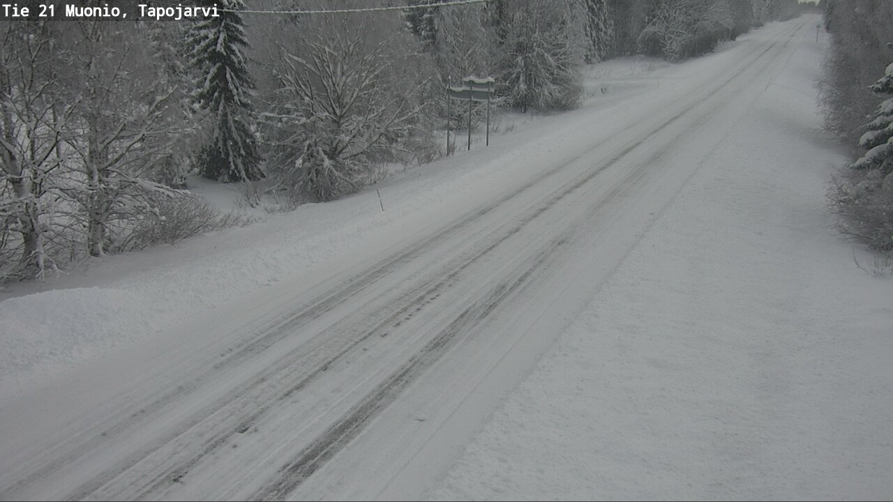 Weather Camera Image Road 21 Muonio, Tapojärvi, Muonio, Lappi