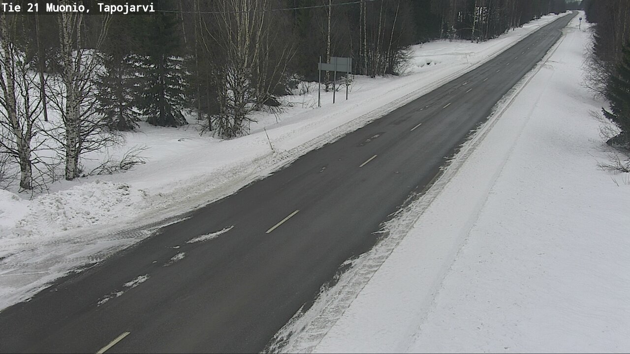 Kelikamerat Kuva Tie 21 Muonio, Tapojärvi, Muonio, Lappi