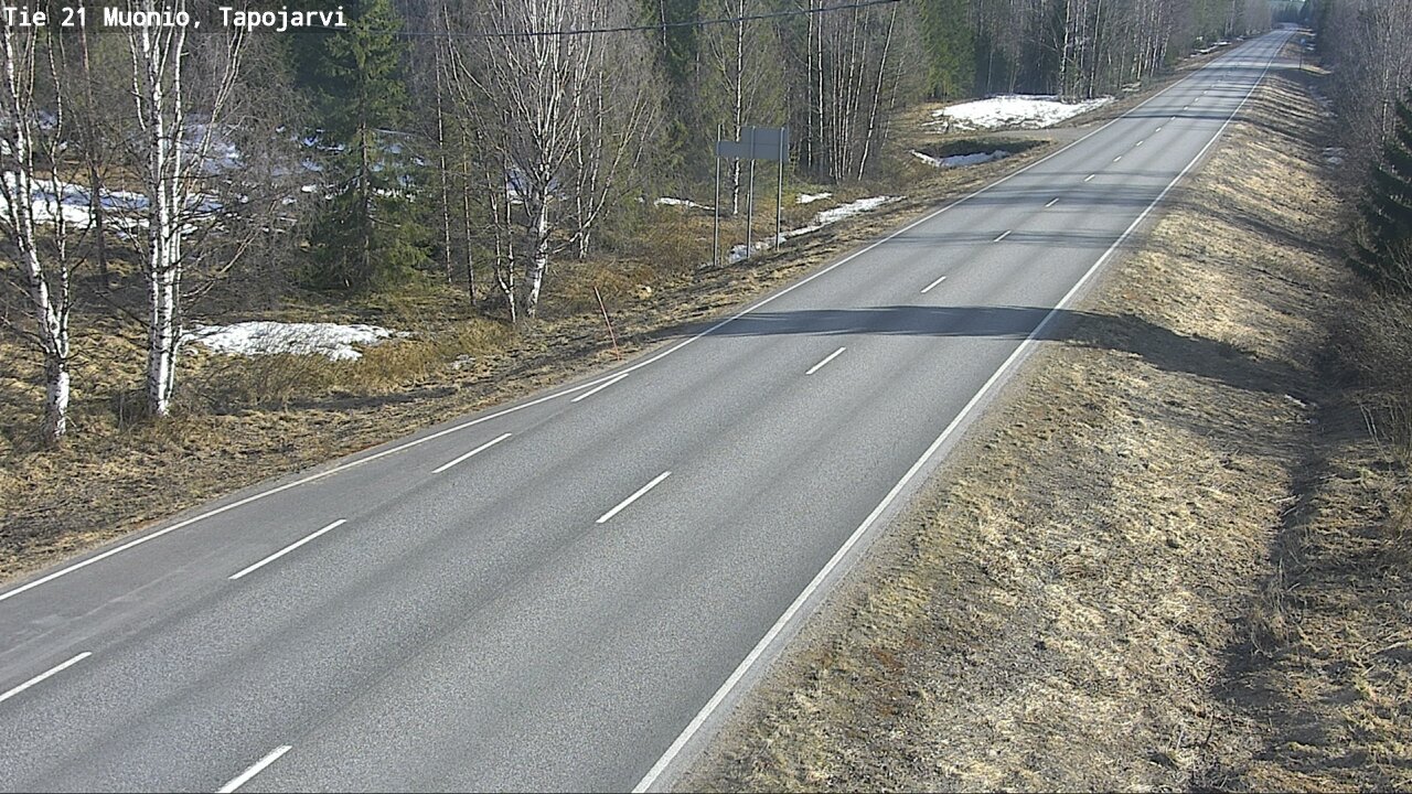 Weather Camera Image Väg 21 Muonio, Tapojärvi, Muonio, Lappi