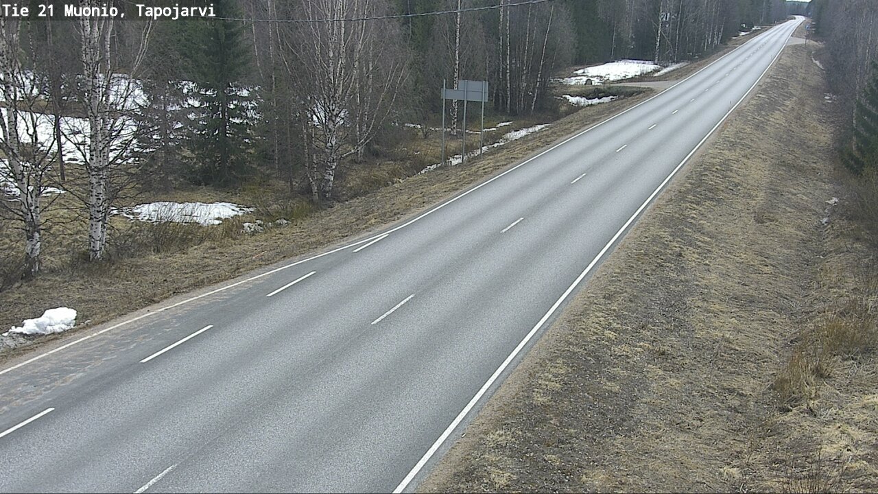 Weather Camera Image Väg 21 Muonio, Tapojärvi, Muonio, Lappi
